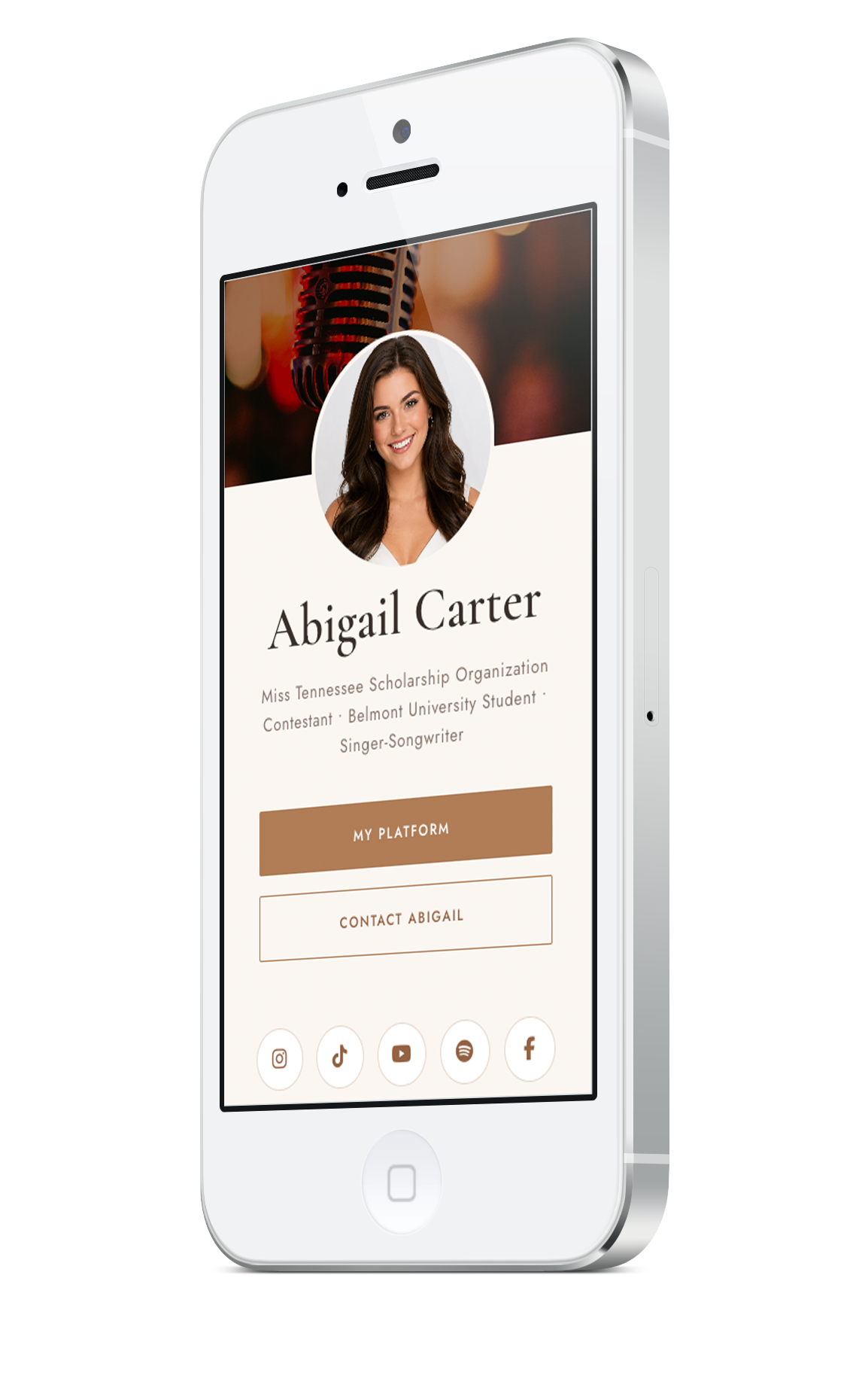 A CanvasOne site shown on a phone